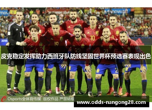 皮克稳定发挥助力西班牙队防线坚固世界杯预选赛表现出色
