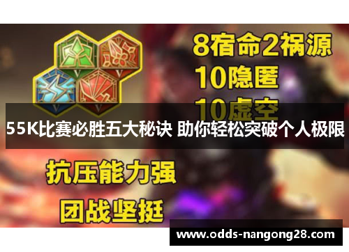 55K比赛必胜五大秘诀 助你轻松突破个人极限